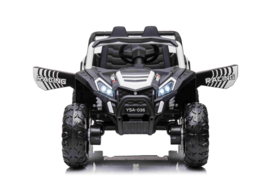 Beach Buggy wit,  BlueTooth, 12V, 2.4ghz, softstart, 4x4, eva, leder (A036wt)