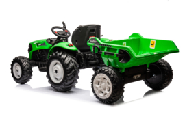 24V Tractor Groen + aanhanger/kipper (HC-306+Tgr)