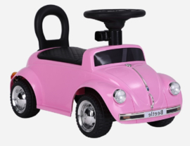 VW Beetle roze, loopauto met multimedia unit, USB, mp3 (JQ618 pk )
