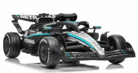 F1 Mercedes ///AMG PETRONAS Race auto, 12V, leder look, eva (MB-F1)