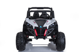 Beach buggy wit , Mp4 TV, 2 zitter, 12V, 2.4ghz, softstart, 4x4, eva, leder (XMX-603wt )