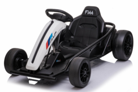 Drift Kart 24V Wit, 2x12V9ah accu, 15Km/h, 200W motoren  (SX1968wt)