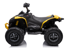 CAN-AM Maverick Geel, Quad, 12V10ah, 4WD, leder, RC. (CA002yl)