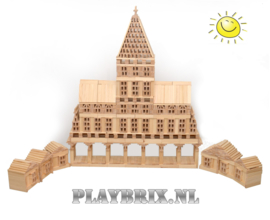 PlayBrix MEGA PRO-Pack 1500st in 3 houten kisten.