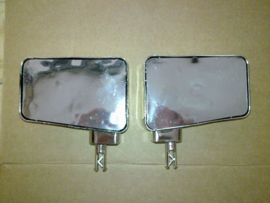 Chrome spiegels tbv 1 en 2 pers accu jeeps. A26, A30 hummer jeep