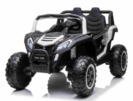 Beach Buggy wit,  BlueTooth, 12V, 2.4ghz, softstart, 4x4, eva, leder (A036wt)