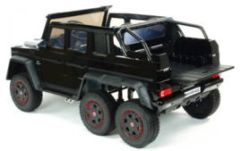 Mercedes-Benz G63 6x6 ///AMG, 2 zitter, met RC en lederlook stoelen (ABL1801zw)