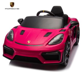 Porsche 718 Spyder RS, 12V, Roze met RC en vele opties.(KC_ppk)