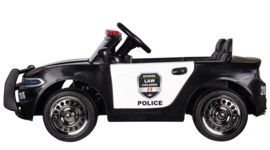 Politieauto, 12V, softstart 2,4ghz RC , leder, incl mobilofoon (JC666)