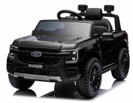Ford Ranger zwart, 12V, eva, leder look, 2.4ghz RC  (KC-707zw)