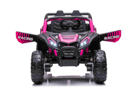 Beach Buggy roze,  BlueTooth,  12V, 2.4ghz, softstart, 4x4, eva, leder (A036PK)