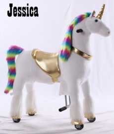 Kids-Horse "Jessica", Rainbow UniCorn voor kids van 4-9 jaar.  (TB-2020M)