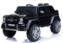 Mercedes MAYBACH G650-S Landaulet metallic zwart, leder, 12V, softstart 2.4ghz RC (MayBzw)