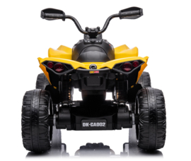 CAN-AM Maverick Geel, Quad, 12V10ah, 4WD, leder, RC. (CA002yl)