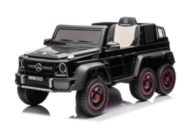 Mercedes-Benz G63 6x6 ///AMG, G-wagon, 1 pers., met RC en lederlook stoelen (G63zw)