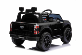 Ford Ranger zwart, 12V, eva, leder look, 2.4ghz RC  (KC-707zw)