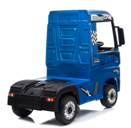 Mercedes Actros, Blauw metallic, EVA,  Multimedia, 4WD, FM radio, 2x12V7ah accu, leder, RC (ActrosBlue)