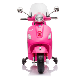 Vespa  GTS-S roze + windscherm en beautycase, 12V scooter, leder look zitting, softstart, Multimedia (VespaPK)