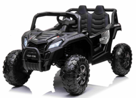 Beach Buggy zwart, BlueTooth, 12V, 2.4ghz, softstart, 4x4, eva, leder (A036zw)