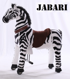Kids-Horse "Jabari"  zwart/wit gestreept, voor kids van 4-9 jaar.  (TB-2001M)
