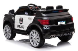 Politieauto, 12V, softstart 2,4ghz RC , leder, incl mobilofoon (JC-002)