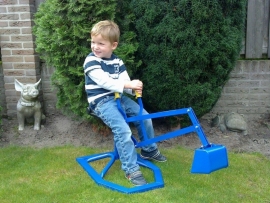 Zandbak kraan, graafmachine (blauw)