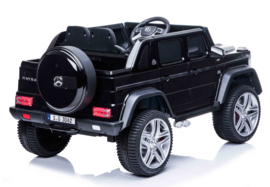 Mercedes MAYBACH G650-S Landaulet metallic zwart, leder, 12V, softstart 2.4ghz RC (MayBzw)