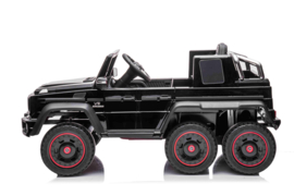 Mercedes-Benz G63 6x6 ///AMG, G-wagon, 1 pers., met RC en lederlook stoelen (G63zw)