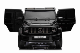 24V GIANT Mercedes-Benz G63///AMG, MP4 TV-scherm, Black Paint, 2 seat, 4WD (DK-G63zw)