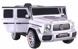 Mercedes-Benz  G63///AMG,  Zilver metallic, FM,leder, BlueTooth,  (S306zil)