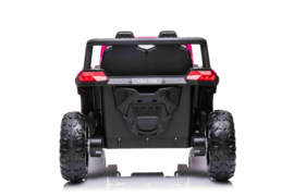 Beach Buggy roze,  BlueTooth,  12V, 2.4ghz, softstart, 4x4, eva, leder (A036PK)