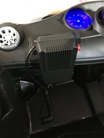 Politieauto, 12V, softstart 2,4ghz RC , leder, incl mobilofoon (JC666)