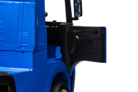 Scania 500R series truck blauw, EVA, Multimedia, 4WD, FM radio, 2x12V7ah accu, leder, RC, BT (HL698blue)