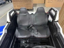 24V Beach buggy  Wit, High speed 15km/h, 2 zitter, 2.4ghz, softstart, 4x4, eva, leder (SX2928wt)