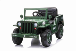 Jeep Army, Willy's jeep, 4wd, eva, leder, BlueTooth, 2.4ghz softstart, (JH-103A)