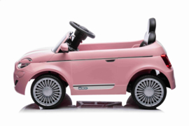 Fiat 500 Licentie auto Roze, 12V, 2.4ghz softstart RC, ( FiatPK)