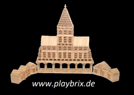 PlayBrix 1000st in  houten kist