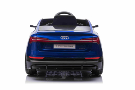 Audi E-TRON Quattro Sportback 12V, 4WD, blauw metallic/paint, leder, 2.4ghz RC, EVA (QLS-6688blue)