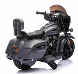 Indian Chieftain 6V grijs motorbike, met zijwielen  (IndianGrey)