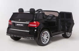 Mercedes GLS63AMG, zwart metallic, Airco ,FM radio, Multimedia dashboard, 2-zitter, echte 4x4, 2x12V7ah (HL228zw)