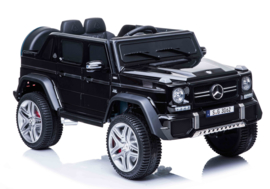 Mercedes MAYBACH G650-S Landaulet metallic zwart, leder, 12V, softstart 2.4ghz RC (MayBzw)