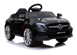 Mercedes GLA45 ///AMG zwart metallic  12V + 2.4GHZ  RC , eva , leder (GLA45zw)