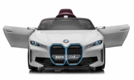 BMW i4  Performance, Wit, 12V, dubb motoren, eva, leder, 2.4ghz RC (JE1009wt)
