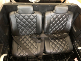 Mercedes-Benz G63 6x6 ///AMG, 2 zitter, met RC en lederlook stoelen (ABL1801zw)