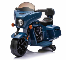 Indian Chieftain 6V Blauw motorbike, met zijwielen  (IndianBlue)