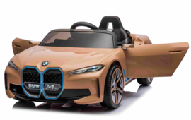 BMW i4  Performance, Gold edition, 12V, dubb motoren, eva, leder, 2.4ghz RC (JE1009gd)