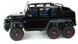 Mercedes-Benz G63 6x6 ///AMG, 2 zitter, met RC en lederlook stoelen (ABL1801zw)