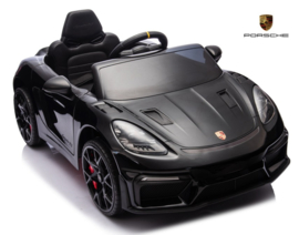 Porsche 718 Spyder RS, 12V, zwart paint met RC en vele opties.(KC_pzw)