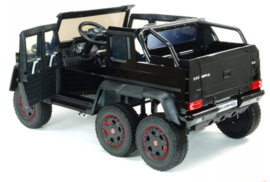 Mercedes-Benz G63 6x6 ///AMG, 2 zitter, met RC en lederlook stoelen (ABL1801zw)