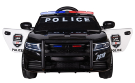 Politieauto, 12V, softstart 2,4ghz RC , leder, incl mobilofoon (JC666)